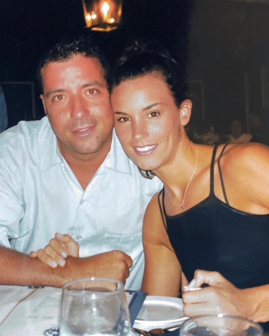 Marc and Heidi at dinner in the late nineties