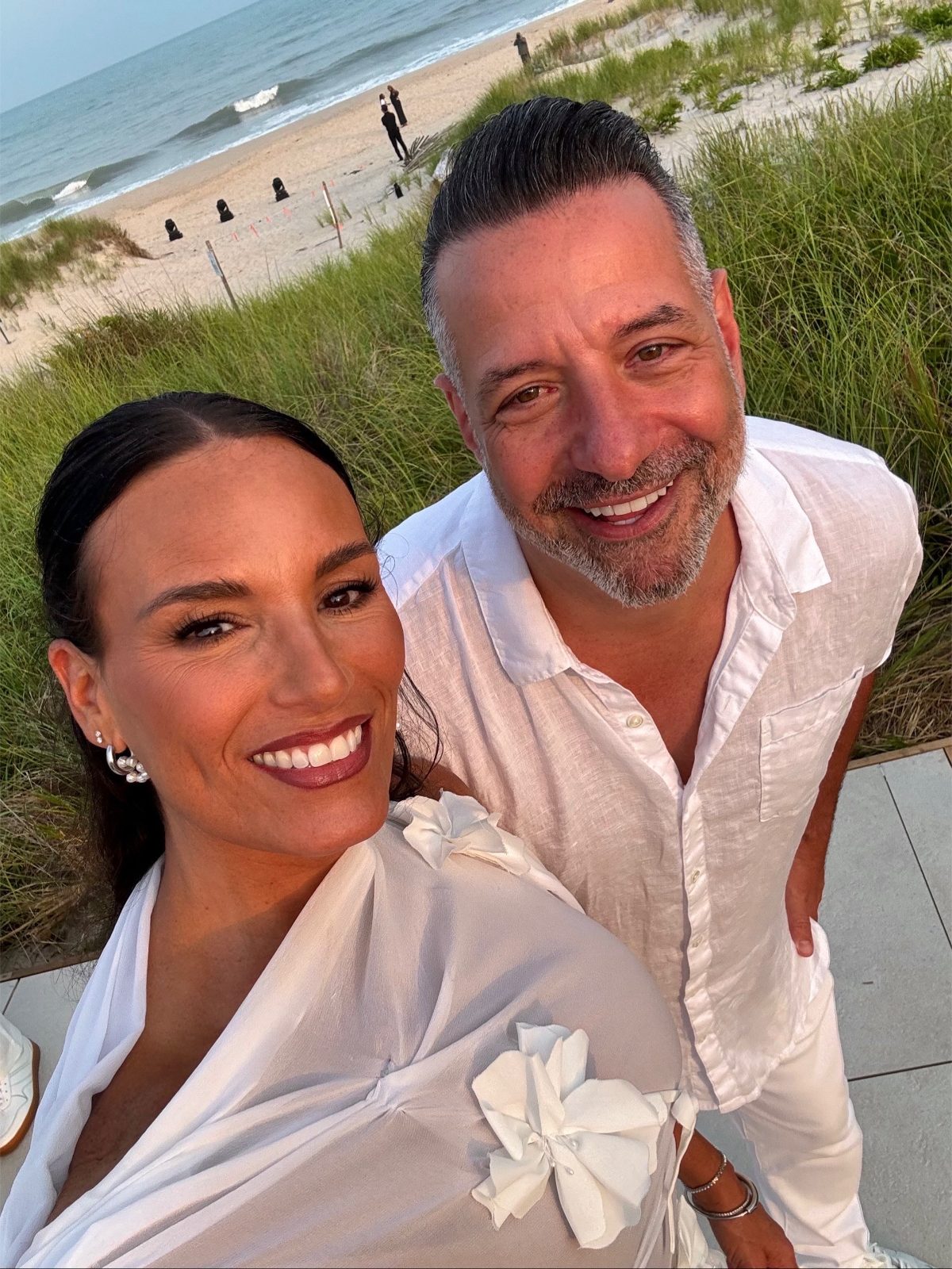 Beach selfie at golden hour