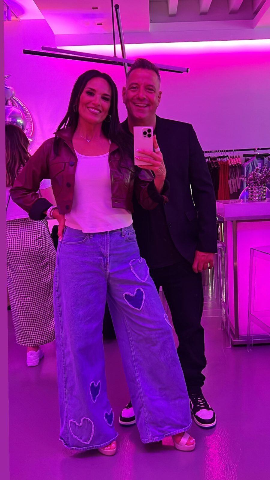Party mirror selfie